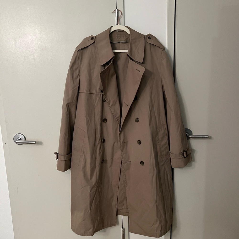 SOLD London Fog Tan Trench Coat Classic Design Long Length
